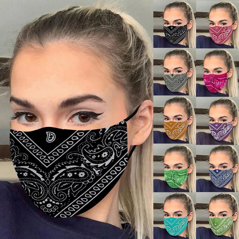 1pc Pressure-Free Mask For Long-Term Wear Reusable Washable Skin-Friendly Cotton 3d Fashion Face Mouth Covering Scarf Mask