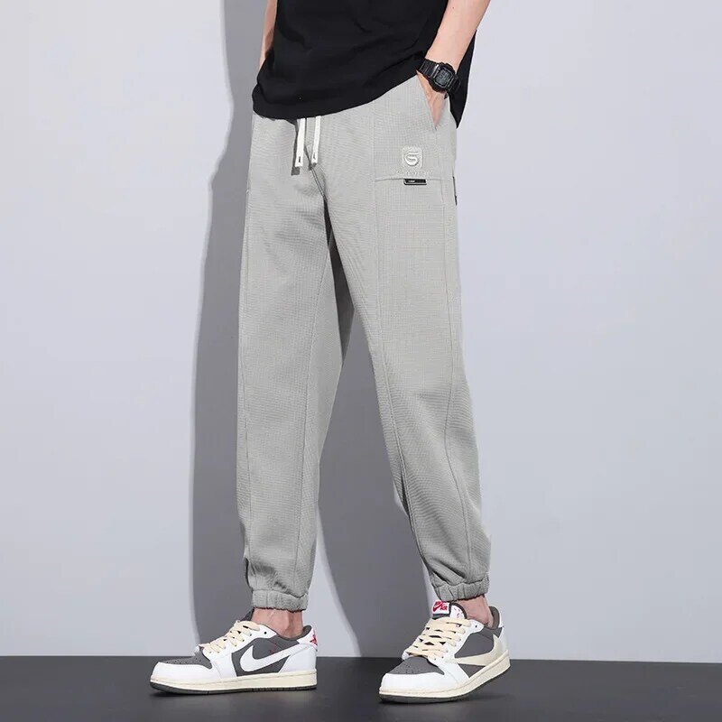 Pantalones Cargo para hombre, ropa de calle informal, moda coreana, novedad