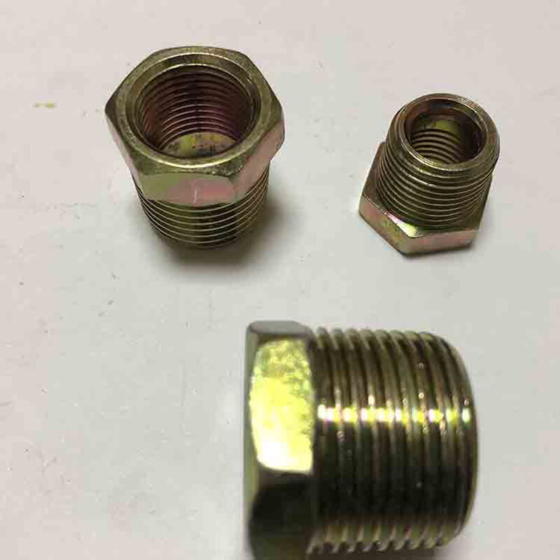 Adattatore connettore raccordo tubo in acciaio inox 304 metrico a BSP 1/8 "1/4" 3/8 "1/2" femmina girare a maschio per manometro