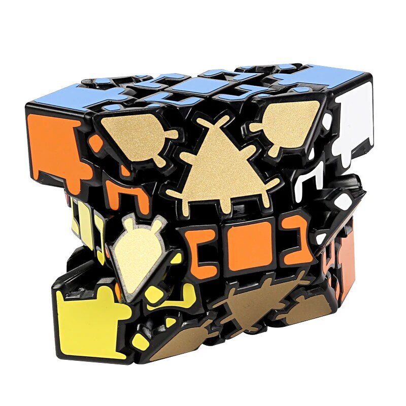 子供のための6軸の透明な形状の魔法の立方体,教育玩具
