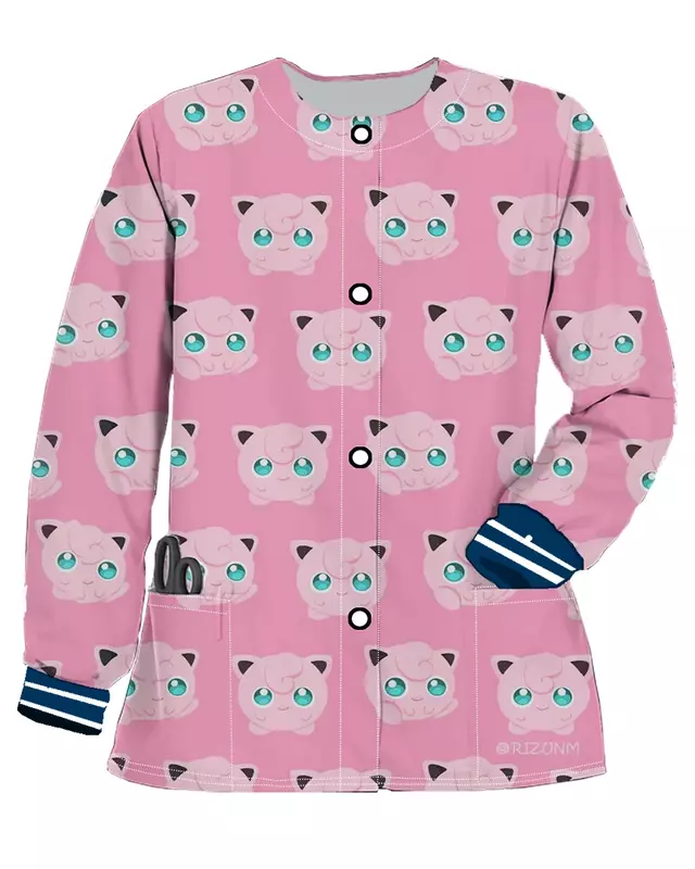 Jaqueta de cardigã de manga comprida feminina, moletom de enfermeira, casaco, roupas de outono coreanas, botão Y2K, jaquetas japonesas, Y2K, 2021