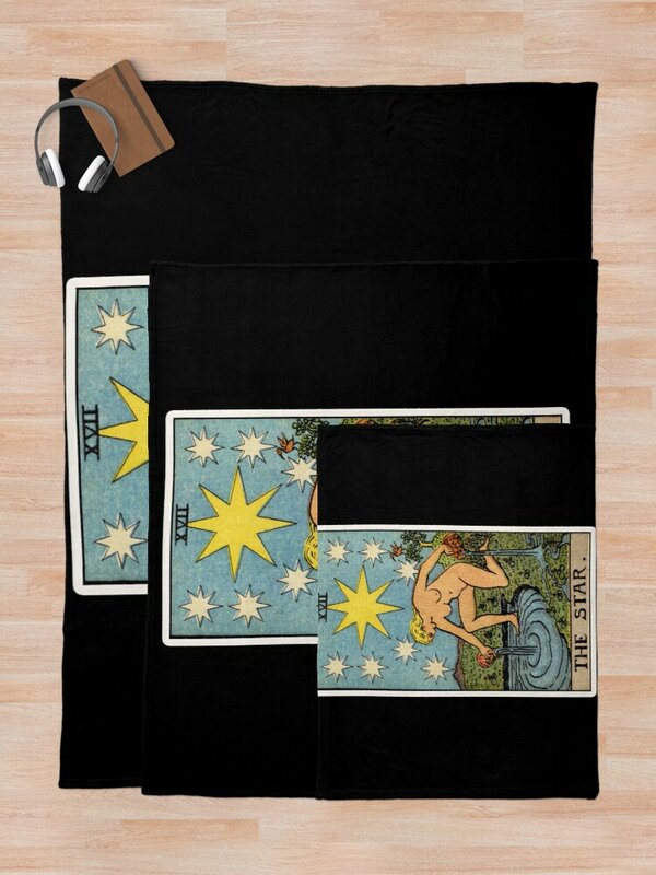 XVII. The Star Tarot Card Throw coperta coperta di ovatta sottile coperta di lusso coperta decorativa