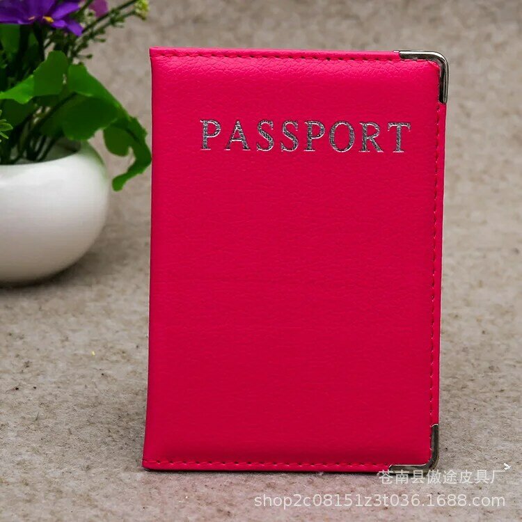 レターパターンパスポートホルダー、パスポートカバー、旅行パスポート保護カバー、IDクレジットカードホルダー、トラベルアクセサリー、PU