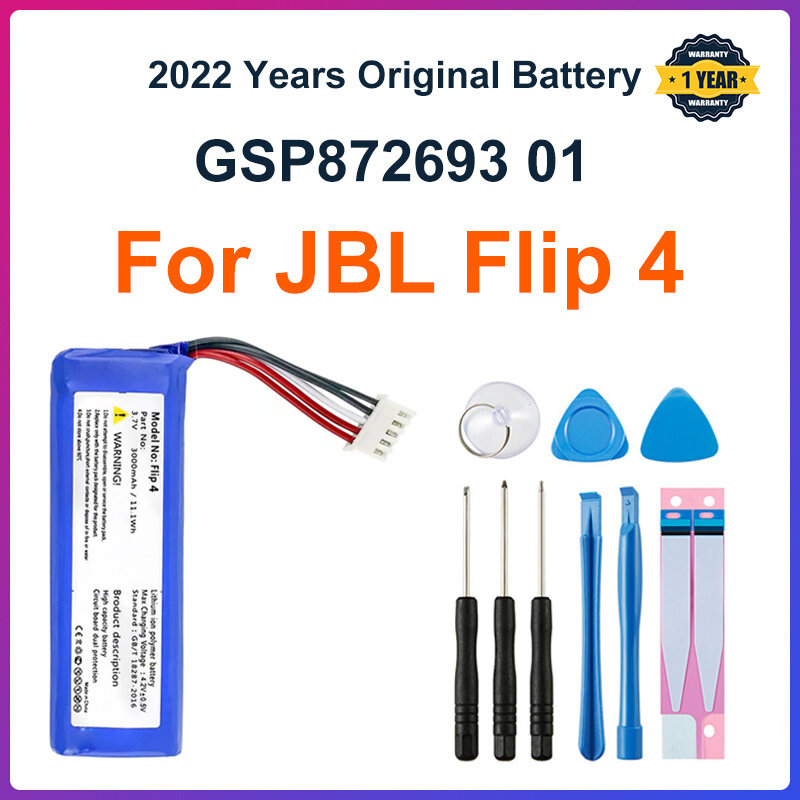 GSP872693 01 3000มิลลิแอมป์ต่อชั่วโมงสำหรับเปลี่ยนแบตเตอรี่ JBL Flip 4รุ่นพิเศษ