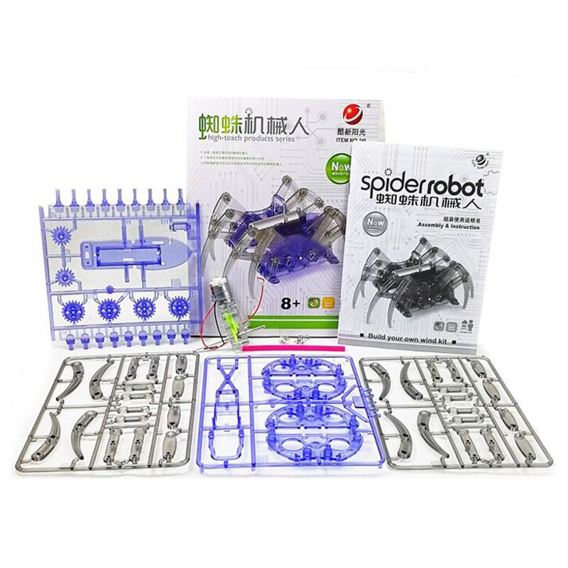 Jouet Robot araignée électrique Intelligent à assembler, Kit de bricolage éducatif, Puzzle de construction à assembler, haute qualité, offre spéciale