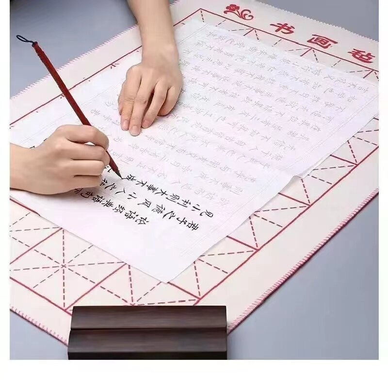 Kuas kaligrafi Cina, 6/9/12/16 buah Set dengan pemegang sikat bambu gulung lukisan minyak menulis Kanji seni kuas cat air