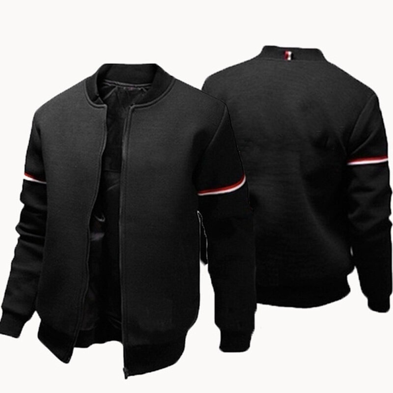 Nuova giacca casual abbigliamento sportivo da uomo outdoor giacca a maniche lunghe senza cappuccio autunno e inverno giacca casual con cerniera