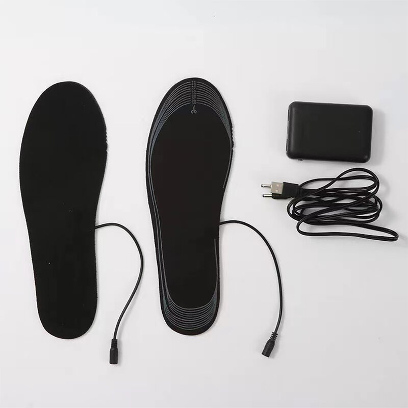 Cutting USB Heated Electric Insole Washable Heating Insole Charging Heating Foot Warmers for Both Men and Women Warming Pad Mat