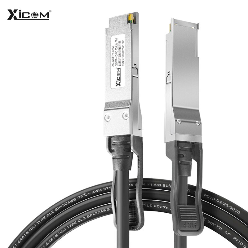 10G SFP+ 40G QSFP+ Stacking Cable, Direct Attach Copper(DAC) Passive Cable, 0.5-7M, for Cisco,Huawei,HP,Intel...Etc Switch