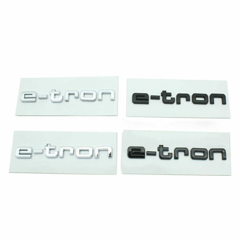 E Tron Voor Audi Puur Elektrische Achtermarkering Nieuwe Audi E-Tron Logo Sport Gemodificeerde Achterste Verplaatsingsteken Black Mark Refit Stickers