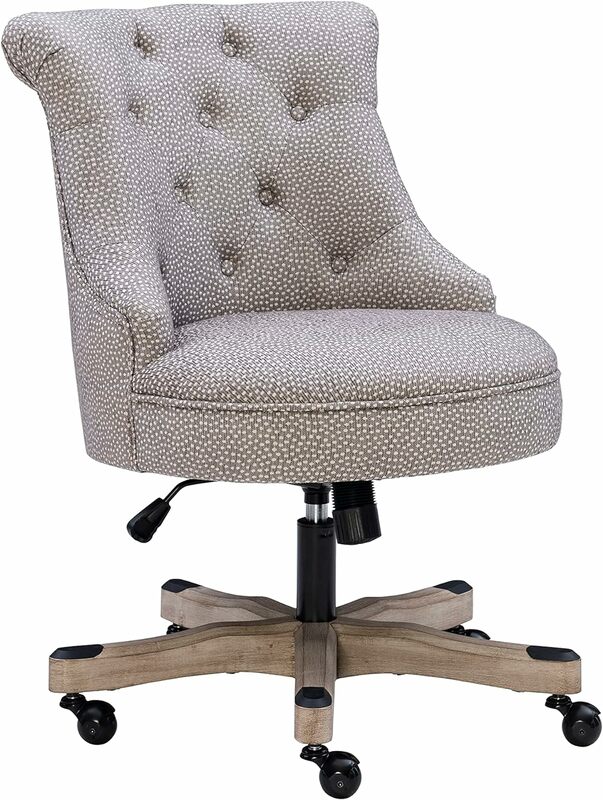 Talia-silla de oficina, color gris, 28,25d x 27,25 W x 35,75 H pulgadas