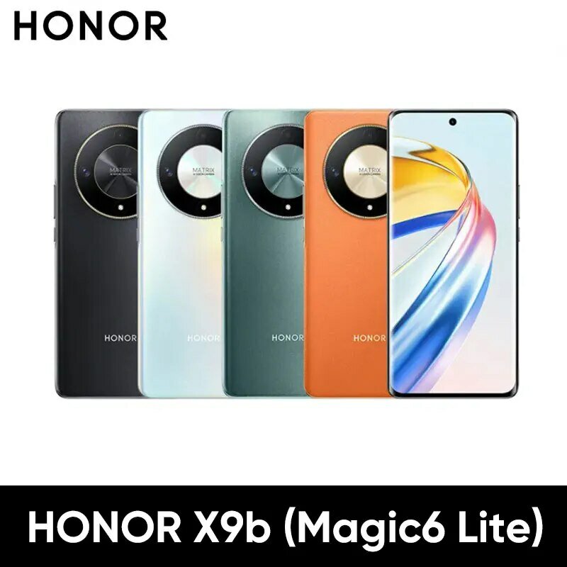 Global Version HONOR Magic6 Lite 5G X9b X50 6.78" Anti-Drop 120Hz Display 108MP Triple Cameras 2-Days Battery Android13 Dual SIM