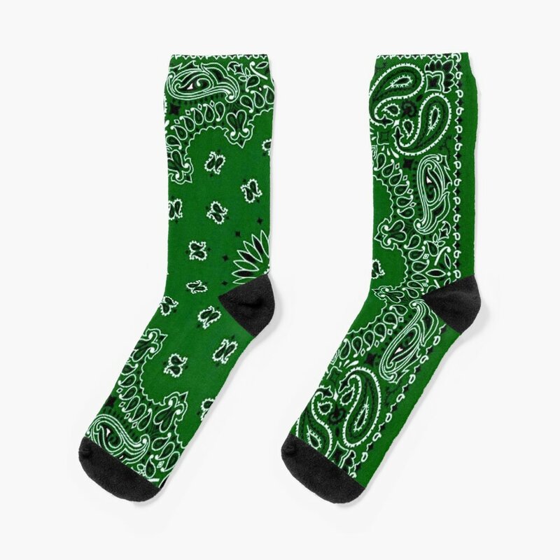 Зеленые мужские хлопковые носки с банданами, высококачественные профессиональные Дизайнерские мужские носки для бега, женские