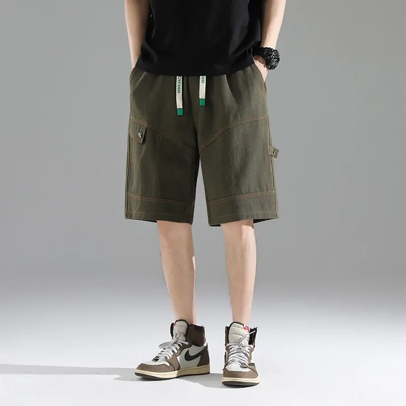 New Arrival męskie spodnie Cargo koreańska moda męskie spodnie sportowe luźna na co dzień cienka odzież męska Plus rozmiar 8XL