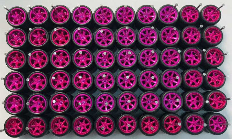 30sets/40sets 11mm wheels for 1/64 Scale Alloy Car Models 1/64 wheels with Tires + Axles for Hot Wheel/Matchbox/Domeka/Tomy 1:64