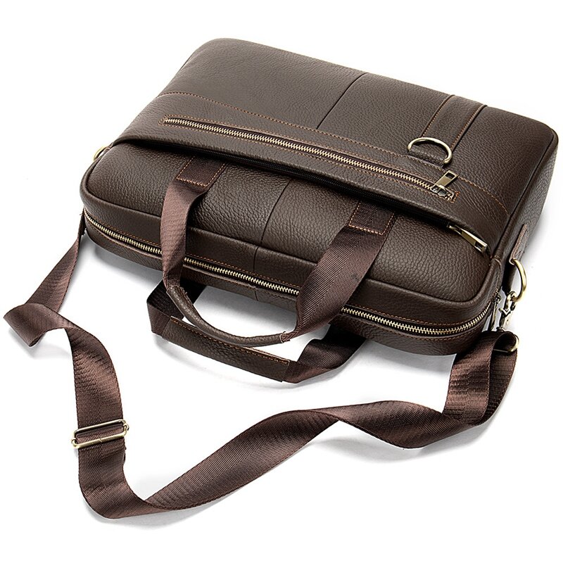 NEW-męska teczka Messenger Bag męska skórzana/biznesowa męska torebki biurowe na laptopa dla mężczyzn teczki torba męska