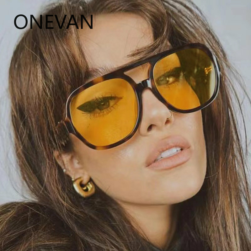 Vintage Poilt Sunglasses Brand Designer High Quality Trend Men Ladies Luxury Sunglasses Oversized Popular Glasses Shade UV400