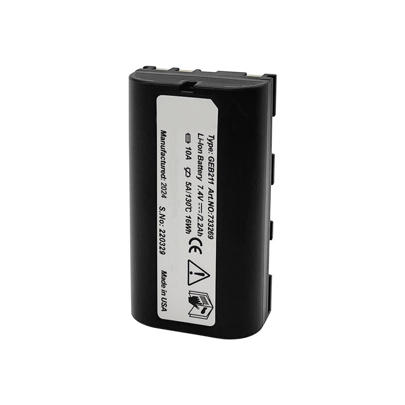 GEB211 Li-Ion bateria para controladores série, Builder e estações totais Flexline, RX900, RX1200, RX900, 1230, 2pcs