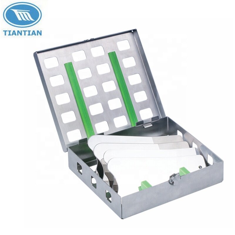 medical equipment stainless steel den tal mirror cassette sterilization trays for orthodontic photography mirror