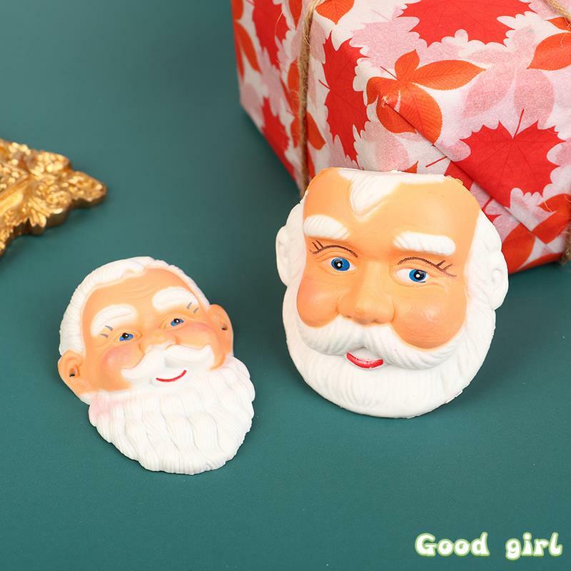 Mini masque facial de père Noël pour la décoration de la maison, masque de père Noël pour les courses de Noël, masque de cheveux et de barbe, jouet de dessin animé drôle, beurre de maison