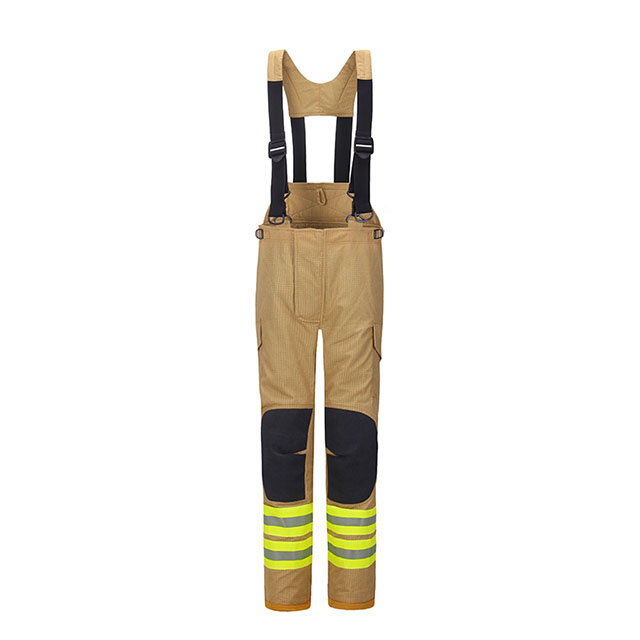 PBI pompiere cappotto e pantaloni tuta da pompiere con colore oro