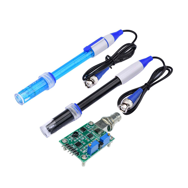 Modulo sensore di rilevamento del valore del PH liquido scheda di controllo di monitoraggio sonda per elettrodi BNC PH per Arduino