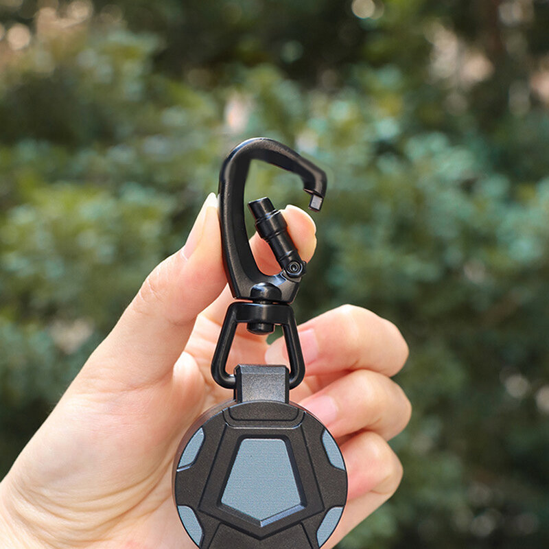 1Pcs Anti-Lost Easy-To-Pull Buckle Retractable Elastic Key Chain For Outdoor Mountaineering