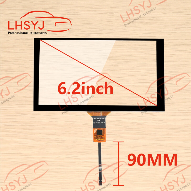 6.2 Inch Touch Screen Glass Digitizer 6 Pins QT-JX70010-FPC JR-005-GT911 For Variety Android Car Radio Navigation 155*88mm