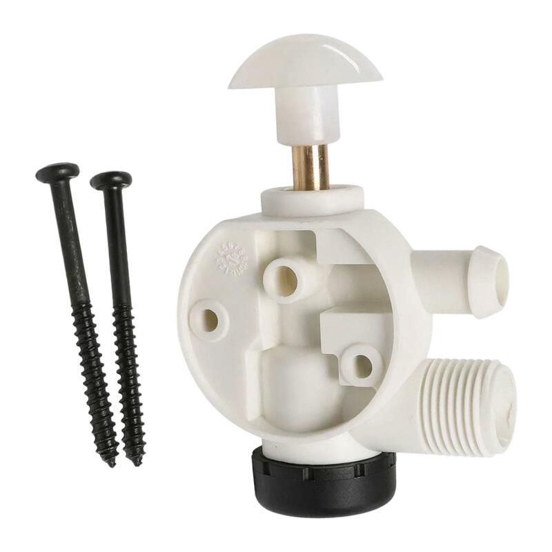 Montaje de válvula de agua RV, fácil de instalar, accesorios automotrices resistentes, blanco con