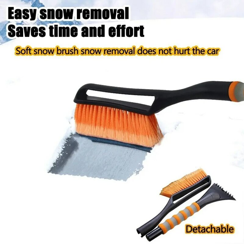 Universal-Schnees chaufel bürste rotierendes Autoglas-Enteisung reinigungs werkzeug 2 in 1 abnehmbares Reinigungs werkzeug