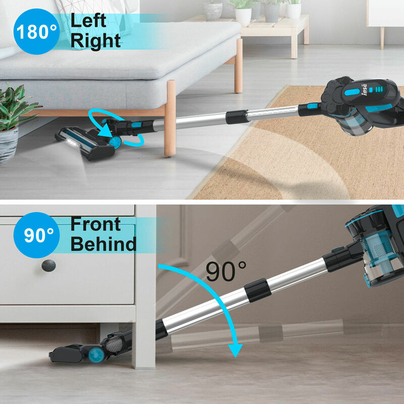 INSE V70 12KPa Stick Cordless Vacuum Cleaner, up to 40min Runtime, 10-in-1 Stick Vac for Hardwood Floor Pet Hair Home Car