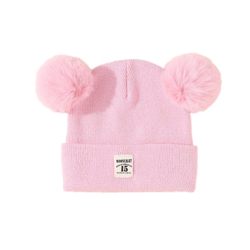 Topi Beanie Balita Topi Musim Dingin Anak Topi Beanie Bayi Hangat Lembut untuk Anak Laki-laki Perempuan