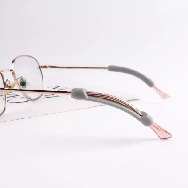 Kacamata silikon Anti selip, kacamata silikon 2/20 buah, lengan Anti selip, pemegang ujung candi, kacamata pegangan Anti selip, kacamata kait telinga