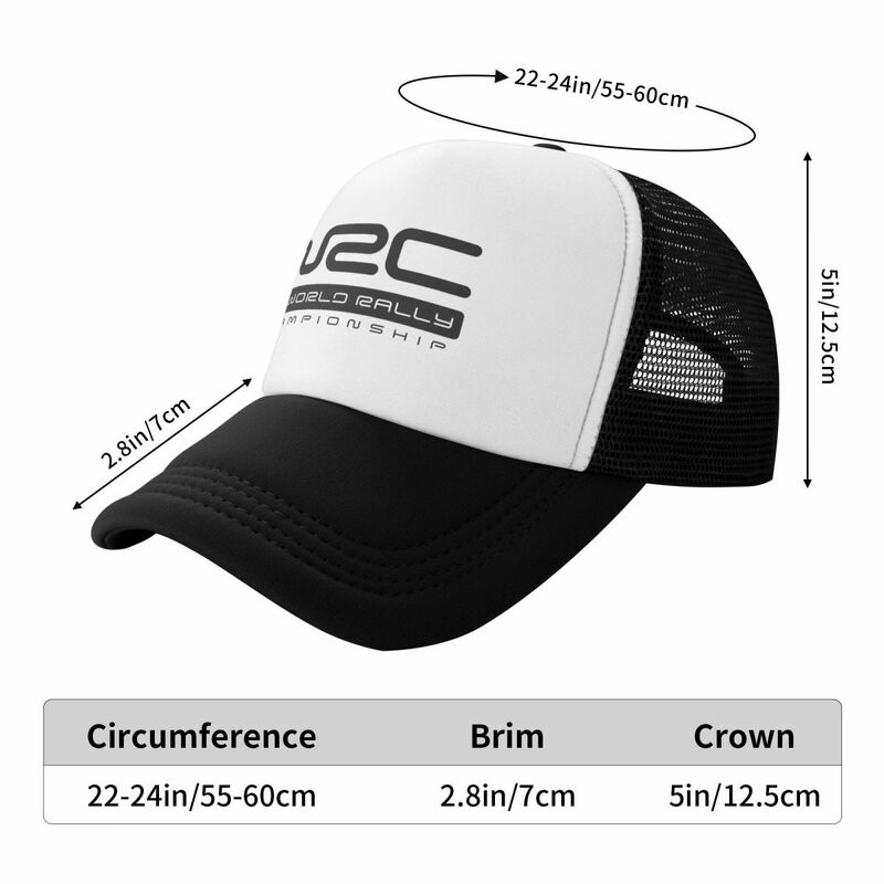 WRC 월드 랠리 챔피언십 로고 블랙 야구 모자, 신사 모자, 생일 골프웨어, 더비 모자, 남녀공용