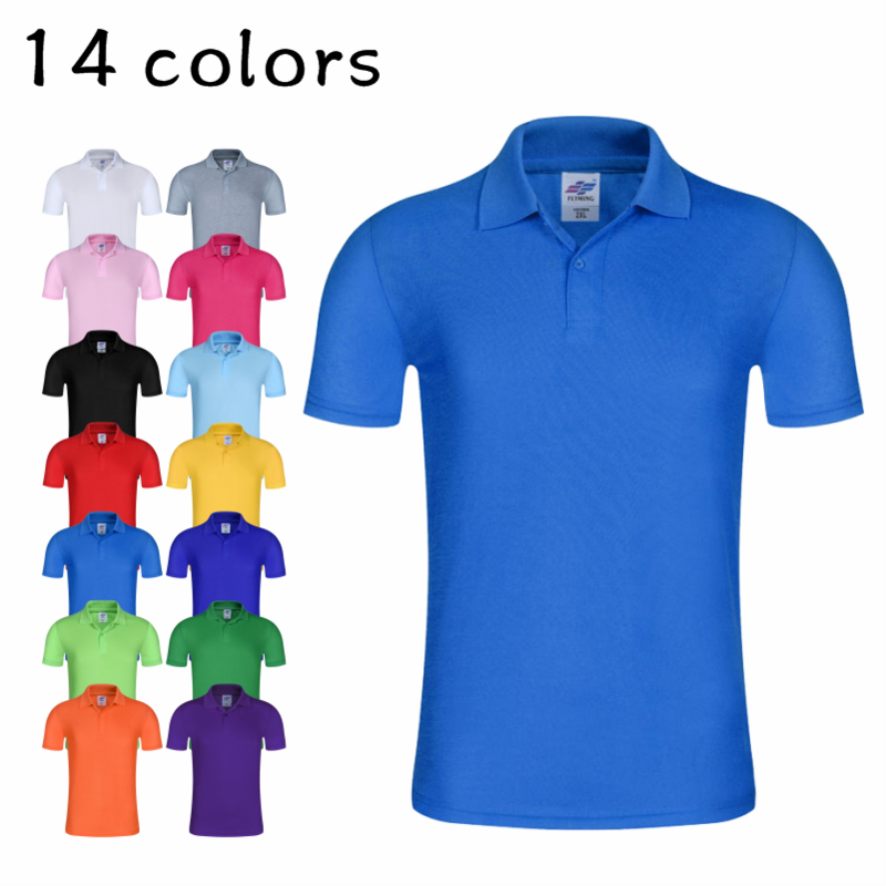 Однотонная рубашка-поло, летняя рубашка с коротким рукавом, высокое качество, соотношение цены и качества, универсальный Повседневный Топ на пуговицах, 14 цветов