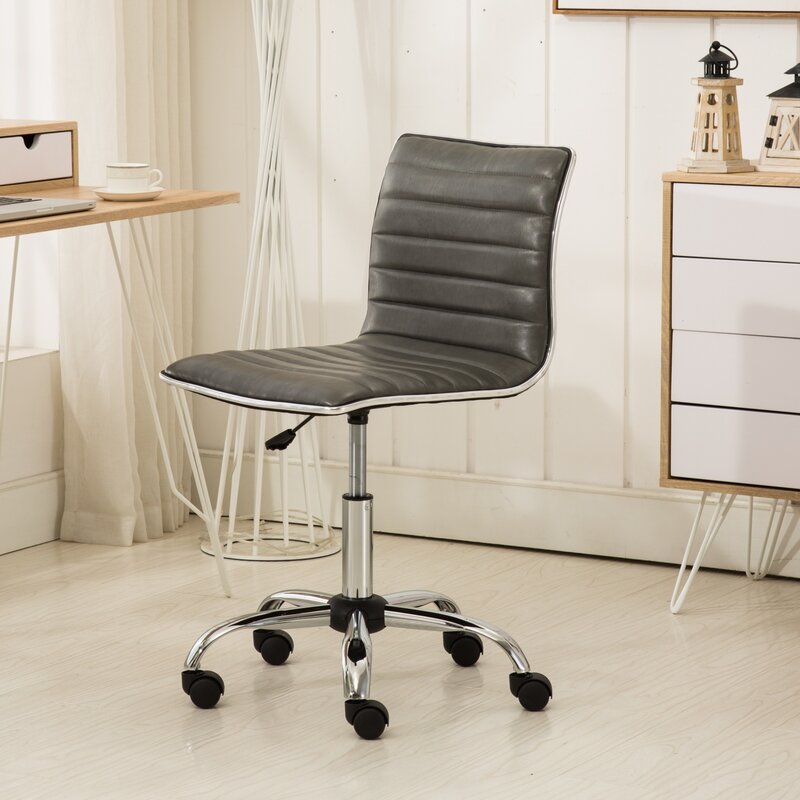Adjustable Grey Fremo Chromel Office Chair with Air Lift Feature for Maximum Comfort and Support in Long Hours of Sitting