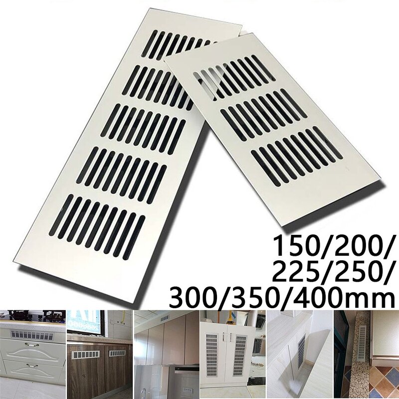 Kualitas tinggi panas baru merek baru ventilasi kisi lemari pakaian 80*150-400mm ventilasi udara aluminium Aloi pintu kamar mandi