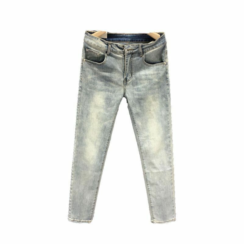 Mode Lente En Herfst Koreaanse Stijl Jeans Voor Mannen Met Slim Fit En Designer Luxe Denim Vintage Stretch Retro Jeans Voor Heren