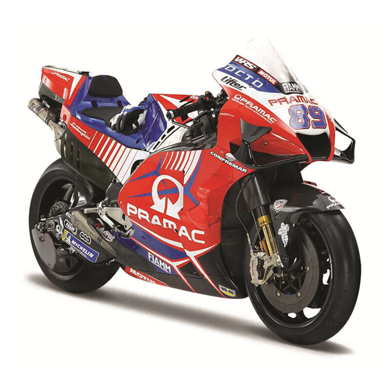 Гоночная модель мотоцикла Maisto 1:18 NEW 2021 Ducati Lenovo Team #43 #63 Die Moto GP из сплава Коллекционная Подарочная игрушка