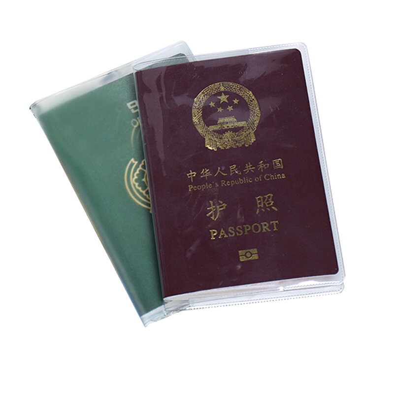 방수 먼지 여행 여권 커버 지갑, 투명 투명 ID 카드 홀더 지갑, 비즈니스 신용 카드 홀더 케이스