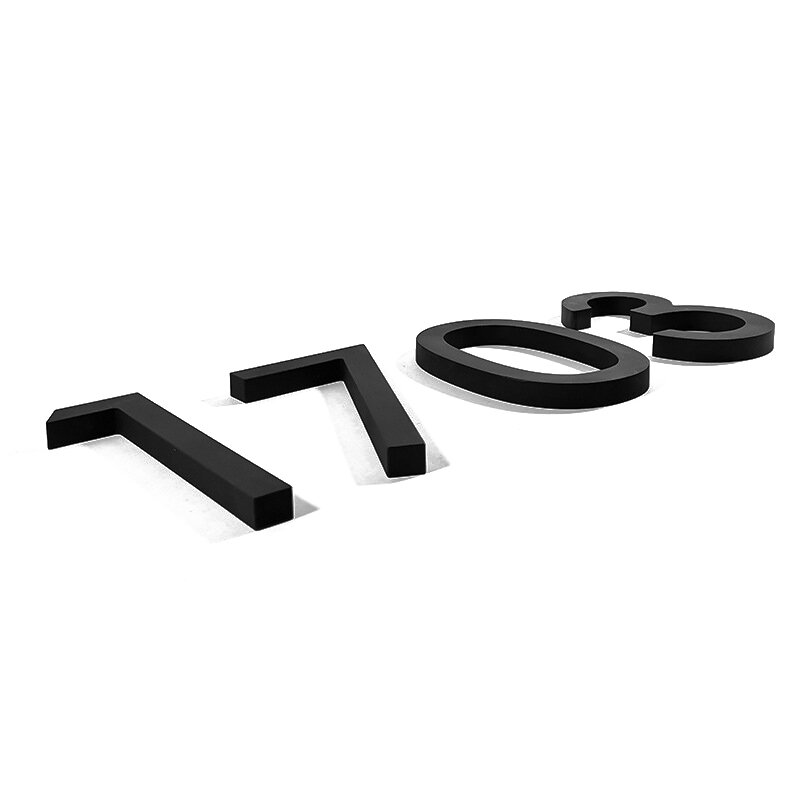 Большой современный алфавит с надписью #0-9, 125 мм, 5 дюймов