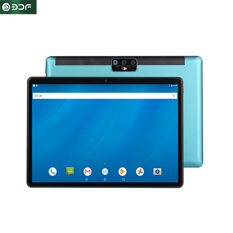 Tablet PC com Wi-Fi e Bluetooth, Tipo-C, Chamada Telefônica, Google Play, Novo, 10.1 in, 8 Core, 4GB RAM, 64GB ROM