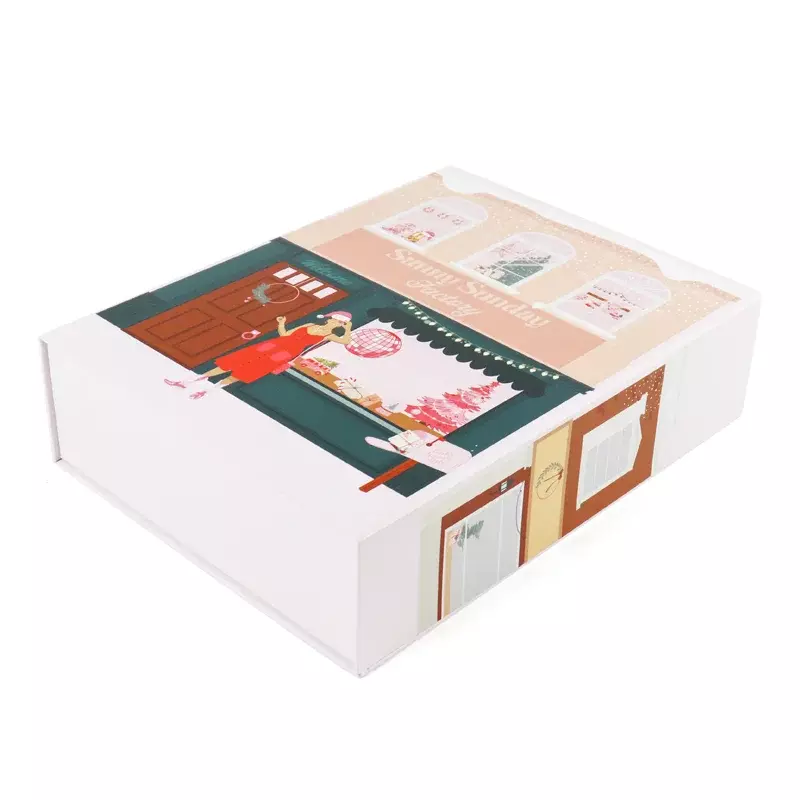 Caja de joyería con calendario de adviento de Ramadán, embalaje de maquillaje, 12 días de regalo, producto personalizado, win, paquete de perro vacío