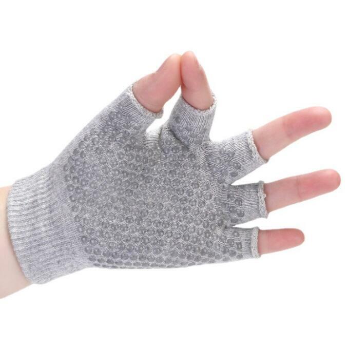 Перчатки для йоги, Женские Дышащие Нескользящие перчатки с открытыми пальцами для занятий йогой, велосипедные перчатки для горного велосипеда