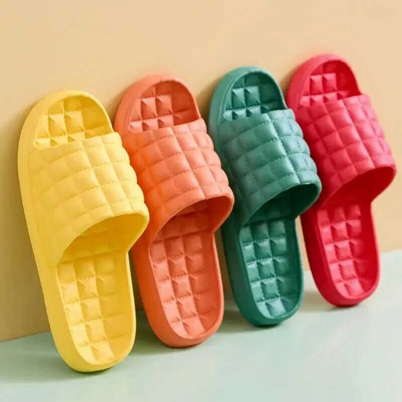 Shoes for Women Sandals Open Toe House Bathroom Green Soft Slides Home Flat Indoor Woman Slippers Free Shipping Low Price G W B