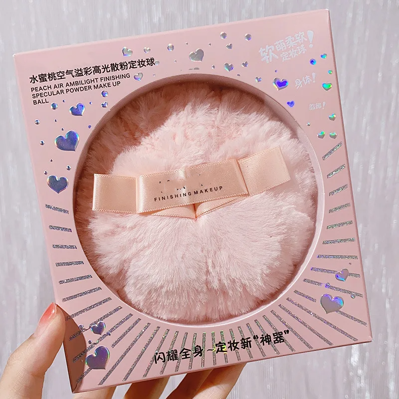 Body Peach Cosmetic Puff Ball Kawaii Makeup Tools Highlighter Puff Asiento Loose Powder Puff Oil Control Setting Makeup Products