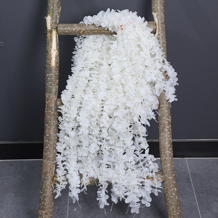 20 pçs 100-200cm seda artificial wisteria flor pendurado rattan noiva flores guirlanda para decoração de casa jardim decoração de casamento