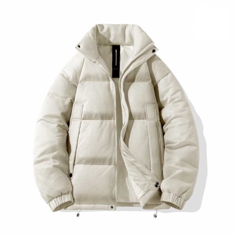남성용 스탠딩 칼라 다운 재킷, 따뜻한 80%, 두꺼운 화이트 덕 다운 재킷, 가을 및 겨울