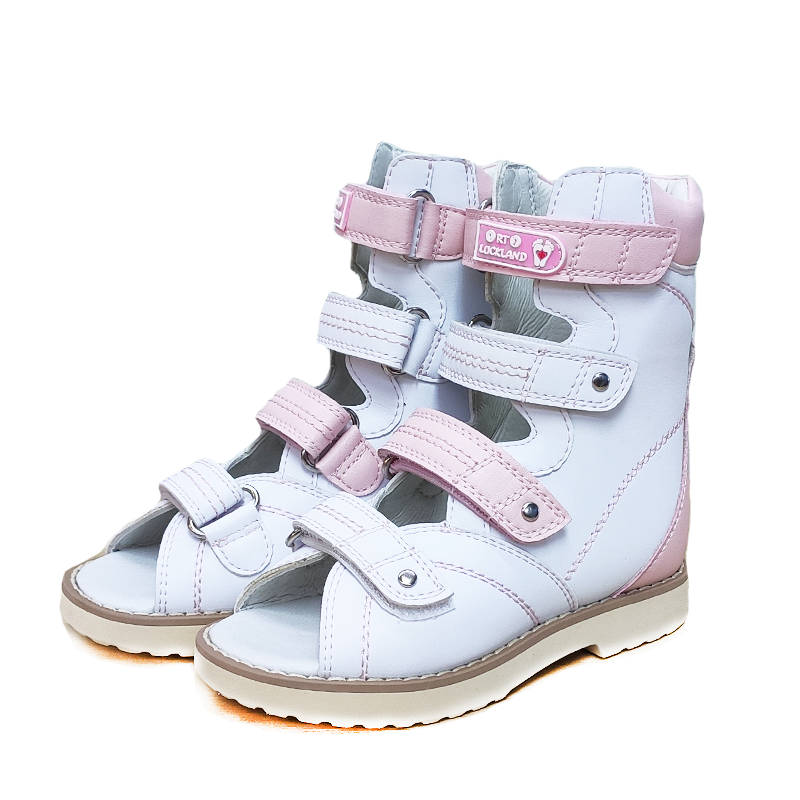 Sandali alti per bambini neri ragazzi ragazze scarpe ortopediche per bambini supporto per caviglia piedi piatti calzature Clubfoot grandi Size20-39