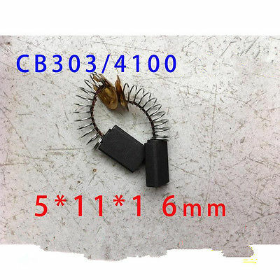 10pcs CB303 16mm x 11mm x 5mm Spring Motor Carbon Brushes for Power Tool